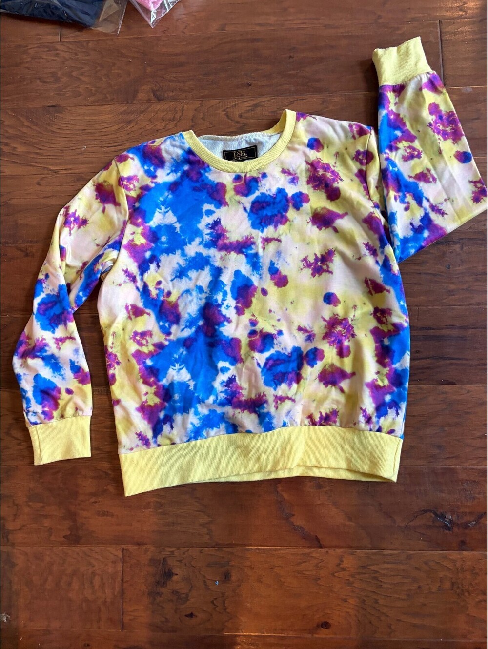 Lucky & Blessed Tie-Dye Sweatshirt Size Small